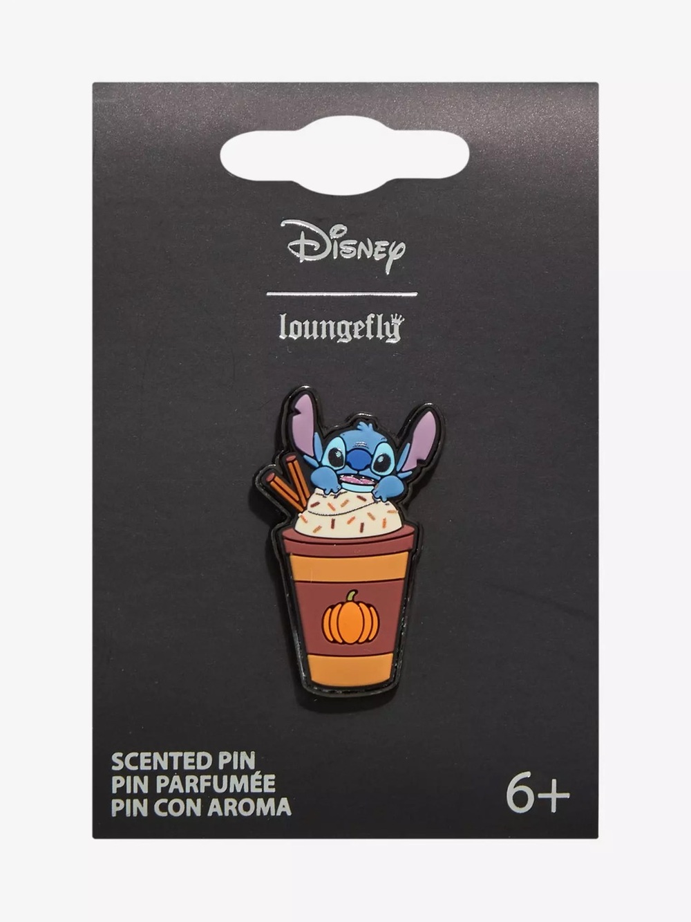 Loungefly Disney Stitch Pumpkin Spice‎ Latte Scented Enamel Pin Hot Topic